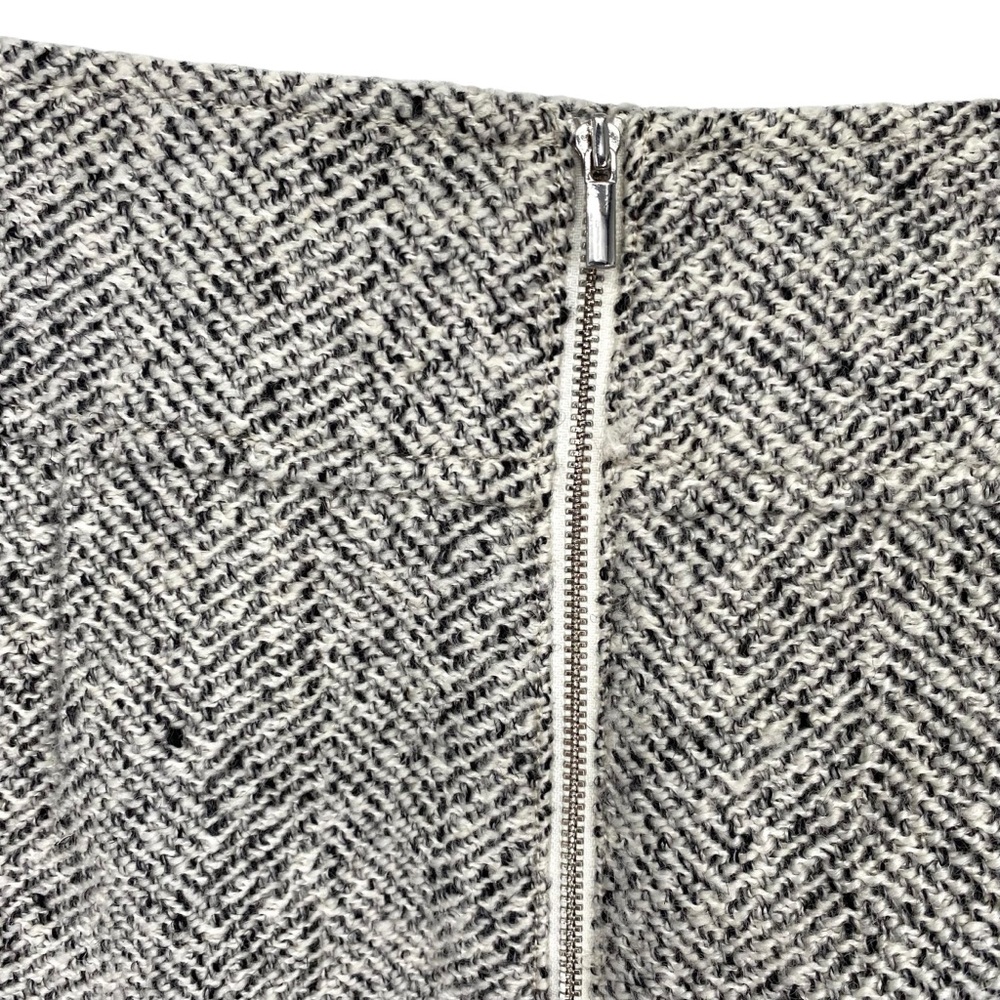 Loft Wool Bend Herringbone Pencil Skirt - Picture 3 of 7